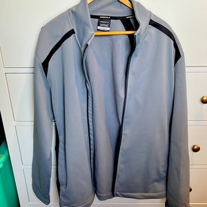 Mens Nike Golf TermaFit jacket. Gray with black details. Fleece lined.